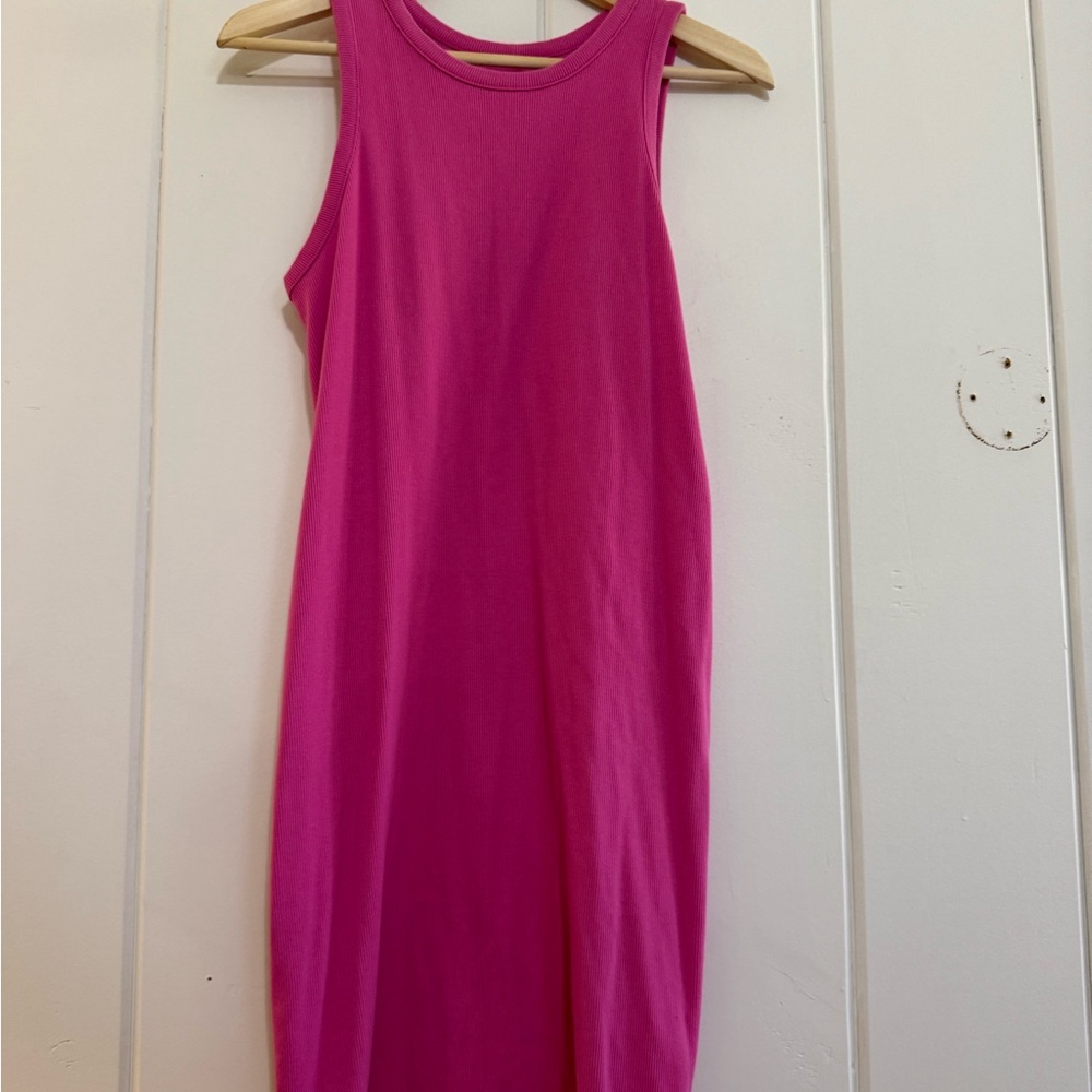A New Day Ribbed Pink Tank Top dress size Large - Picture 1 of 3